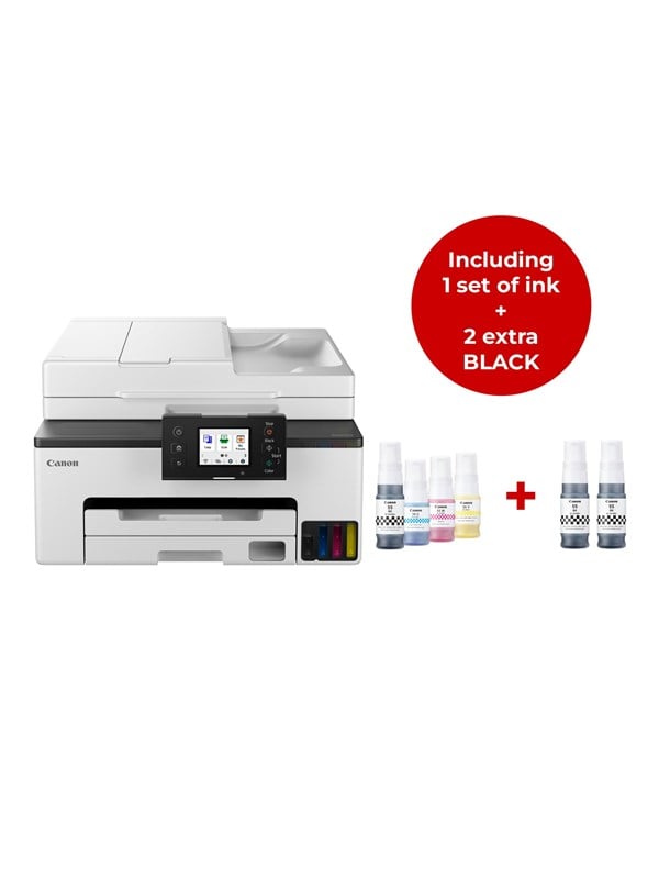 Canon MAXIFY GX2050 Value Kit + Extra Ink Blækprinter Multifunktion med Fax - Farve - Blæk Printer