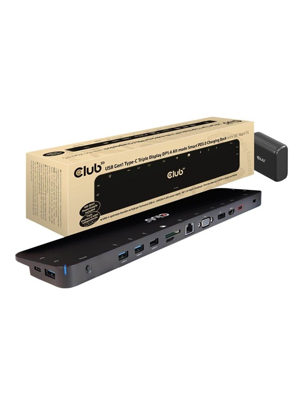 Club 3D CSV-1565 - docking station - USB-C - VGA HDMI DP - GigE Dockingstation