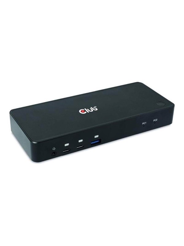 Club 3D CSV-1585 - docking station - USB-C x 2 - HDMI DP - 1GbE Dockingstation