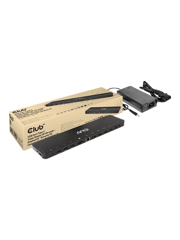 Club 3D - docking station - USB-C - 2 x HDMI DP - GigE Dockingstation