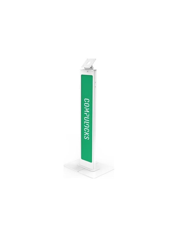 Compulocks BrandMe stand - for LCD display - brandable with large base plate - white Skaermholder