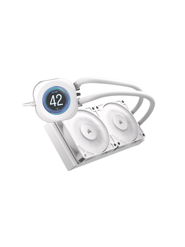 Corsair NAUTILUS 240 LCD White - CPU Vandkøling - Max 36 dBA CPU Koeler