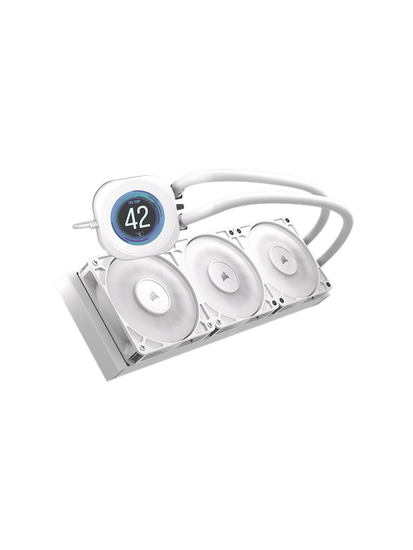 Corsair NAUTILUS 360 LCD White - CPU Vandkøling - Max 36 dBA CPU Koeler
