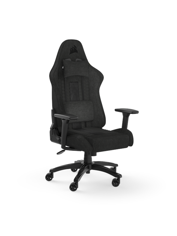 Corsair TC100 Relaxed Fabric Gamer Stol - Sort - Stof - Op til 120 kg Gamer Stol