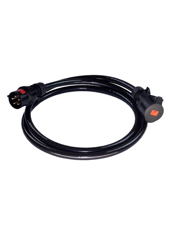 DANCABLES Alukaflex midnight 5g6 32a 15m Forlaengerledninger