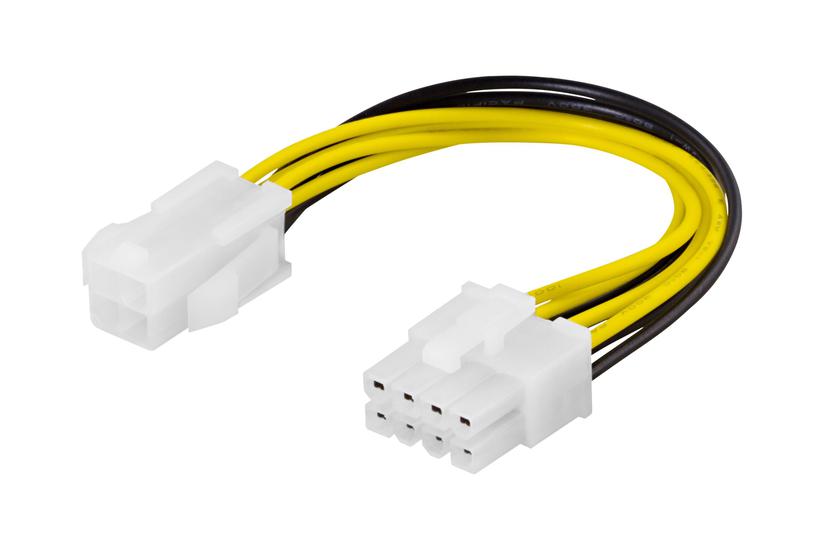 DELTACO ATX12V 4-pin til 8 pin strømadapter - 0