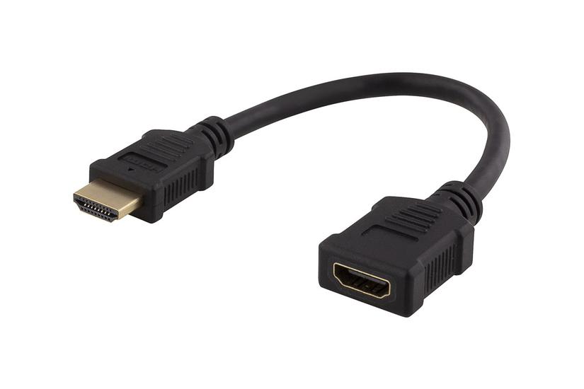 DELTACO HDMI-21F - HDMI-forlængeradapter - 20 cm Kampagner > Konfirmationsgaver > Konfirmationsgaver til under 500 kr.