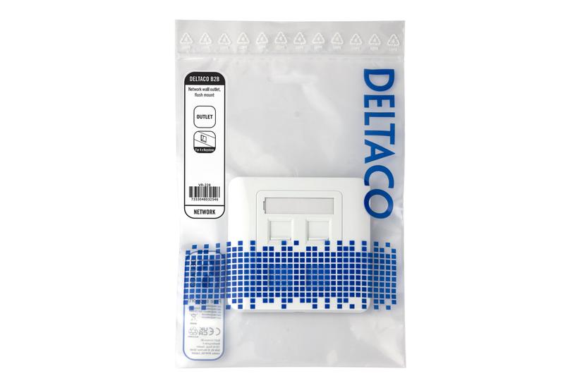 DELTACO VR-228 - stikkontakt Hus og have > El og belysning > Elartikler > Stik og tilbehør > Vægplader