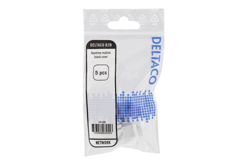 DELTACO VR-229 - modulindlæg (tomt) IT og elektronik > Netværk > Netværkskabler > Netværksstik > Tilbehør til netværksstik