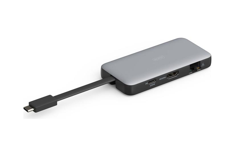 DIGITUS Travel - dockingstation - USB-C 3.2 Gen 1 - HDMI - 1GbE PC