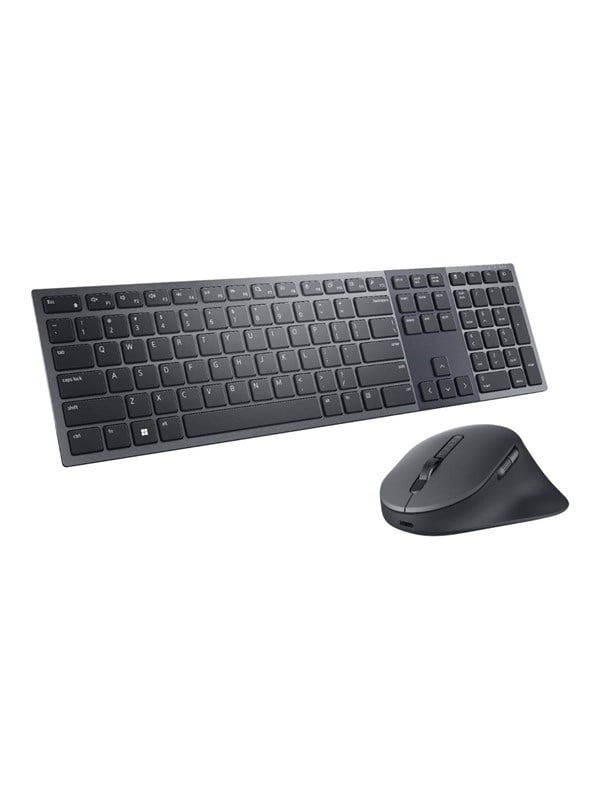 Dell Premier KM900 - keyboard and mouse set - collaboration - QWERTY - Pan Nordic - graphite - Tastatur & Mus sæt - Nordisk - Grå Tastatur