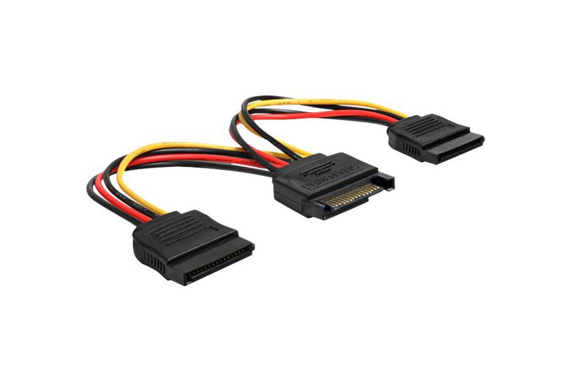 Delock - strømkabel - SATA strøm til SATA strøm - 15 cm IT og elektronik > Hardware > Kabler > Strømkabler