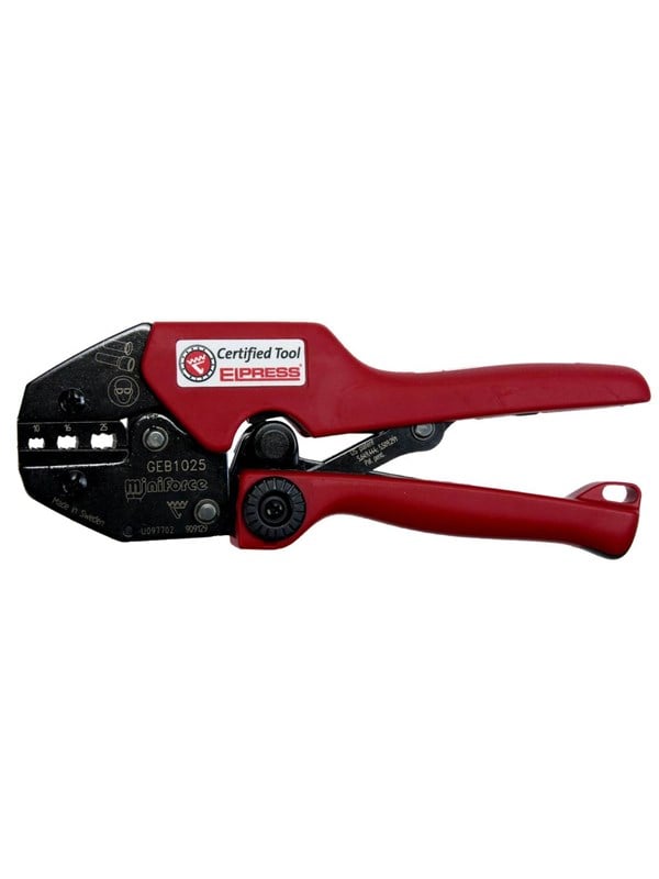 Elpress Miniforce-tang geb1025 for  isol. & uisol. terminalrør 10-25mm2 Vaerktoej til el arbejde