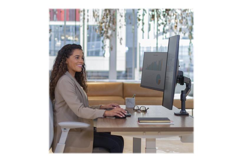 Ergotron LX monteringssæt - for 2 LCD displays - dobbelt direkte - mat sort IT og elektronik > Hardware > Skærme > Tilbehør til skærme > Monitor arm