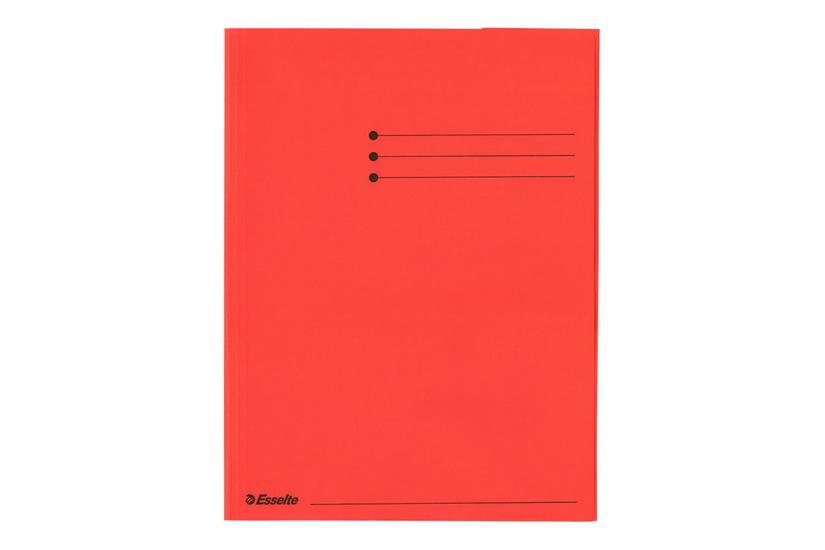Esselte Rainbow - 3-folds mappe - for A4 - rød Kontor > Arkivering > Mapper > Elastikmapper