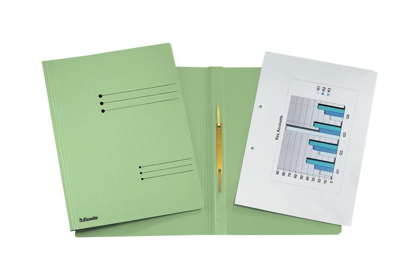 Esselte - fladbarrefil - for A4 - kapacitet: 250 ark - grøn Kontor > Arkivering > Mapper
