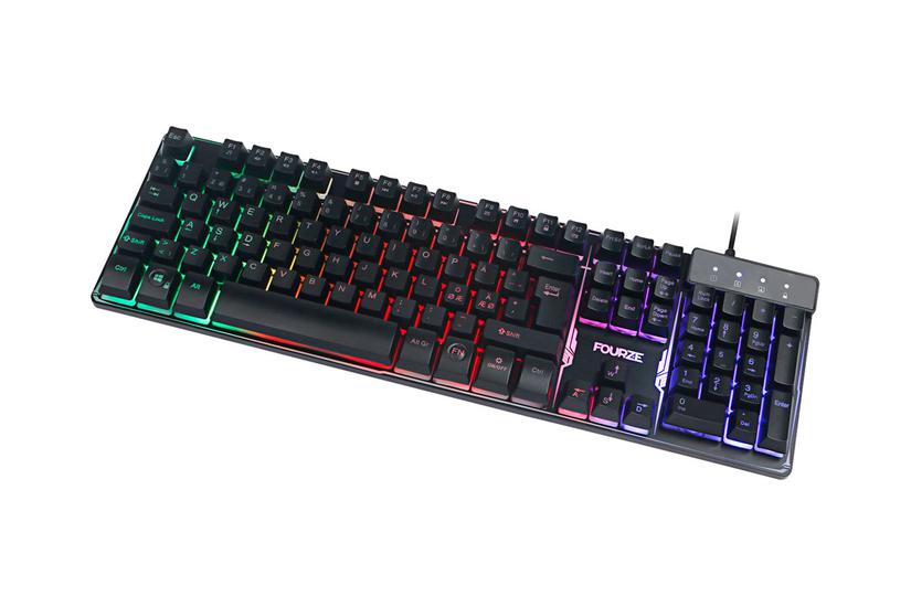 Fourze GK120 - tastatur - Nordisk - sort Indgangsudstyr IT og elektronik > Hardware > Tastatur og mus > Tastaturer