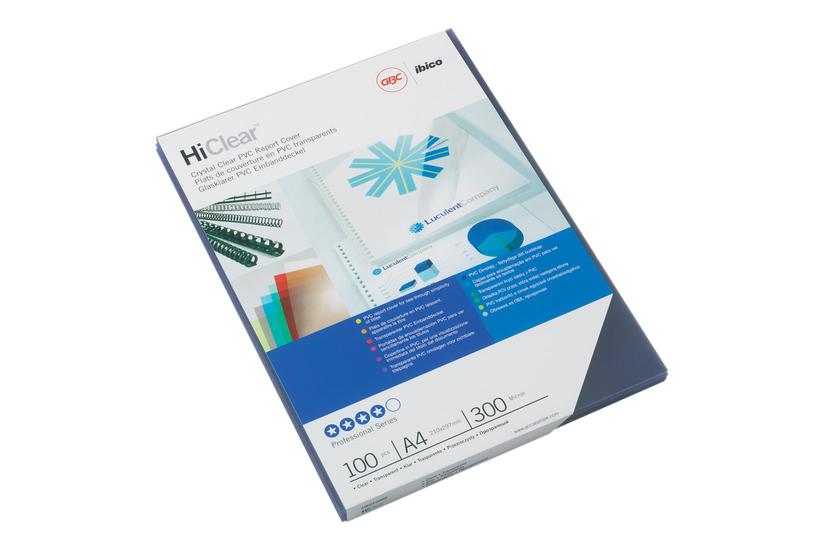 GBC HiClear - 100 stk. - indbindingsomslag Kontor > Kontormaskiner > Indbinding > Omslag til indbinding