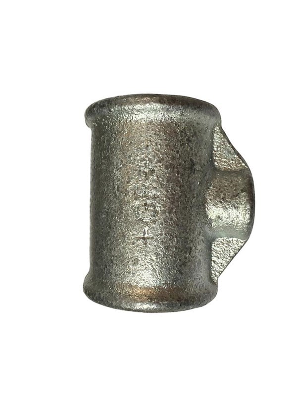 +GF+ tee 90° galvaniseret reduceret 4-2'' Gevindfittings