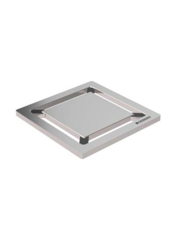 Geberit Square Rist 8 x 8 cm. Børstet stål Afloeb