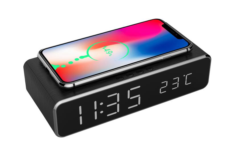 Gembird DAC-WPC-01 - alarmur - rektangulær - elektronisk - desktop - sort Hus og have > Hjemmet > Boligindretning > Ure > Vækkeur