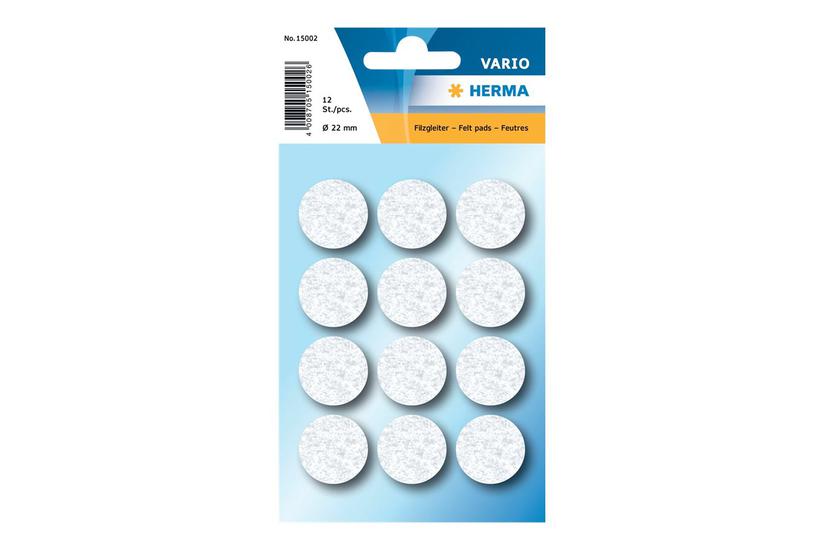 Herma Vario - puder - hvid (pakke med 12) Hus og have > Hjemmet > Tilbehør og dele til møbler > Øvrige dele til møbler > Filtpuder