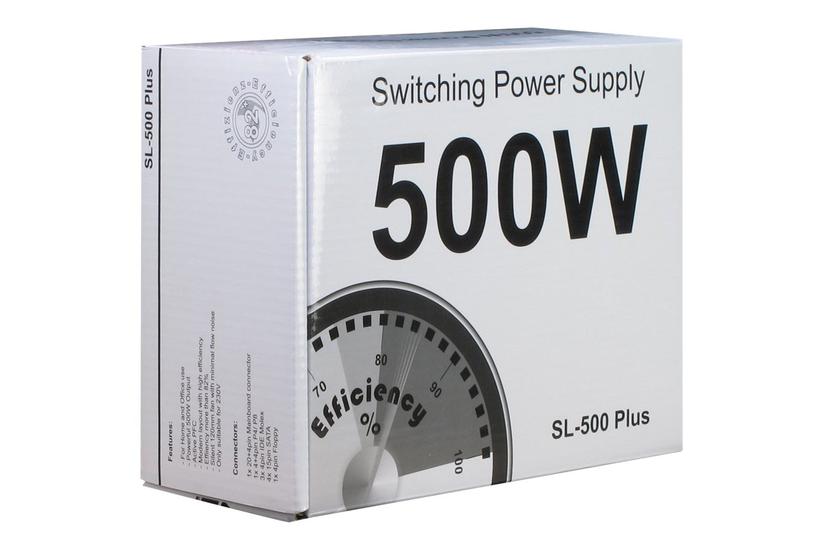 Inter-Tech SL-500 Plus strømforsyning - 500W - ATX12V 2.4 IT og elektronik > Hardware > Strømforsyninger