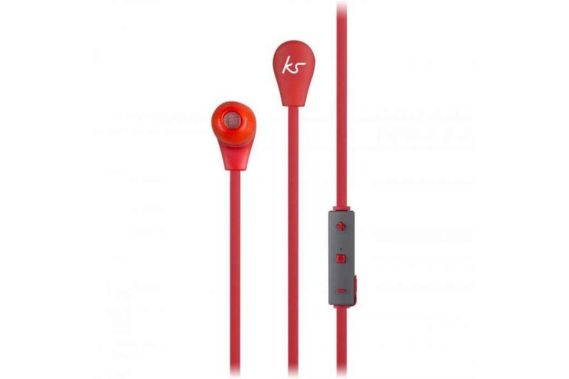 KITSOUND Hovedtelefon In-Ear Bouce Trådløs Rød Mic IT og elektronik > Hardware > Headsets