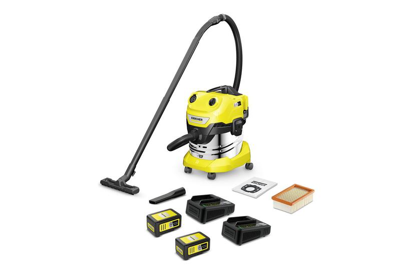 Kärcher WD 4-18 S Dual Battery Set - støvsuger - beholder - 2 batterier