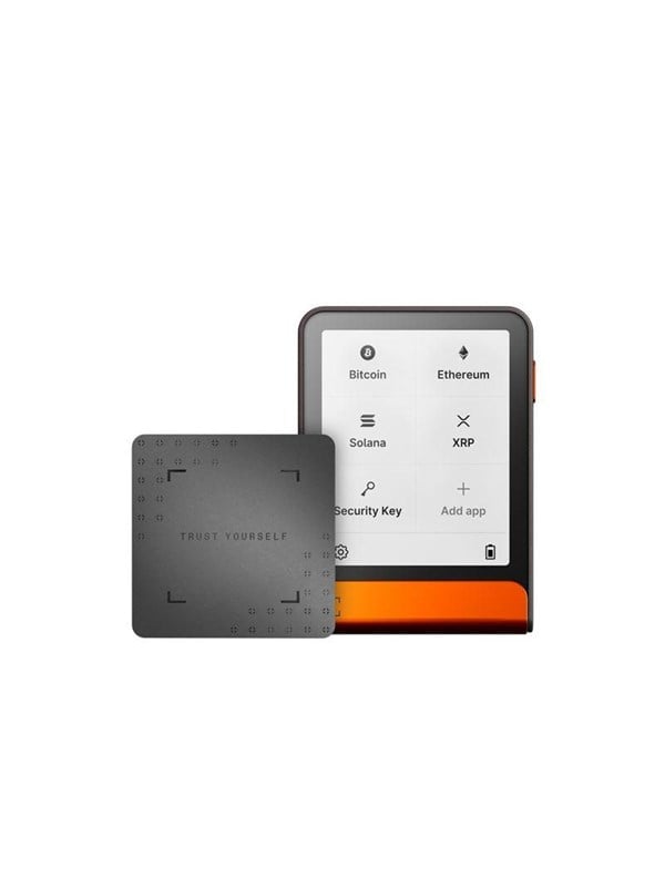 Ledger Flex Orange Crypto Hardware Wallet with Recovery Key Mobil Andet Tilbehoer