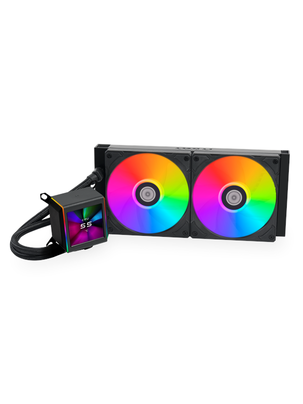 Lian Li Galahad II LCD 280 - Black - CPU Vandkøling - Max 27 dBA CPU Koeler