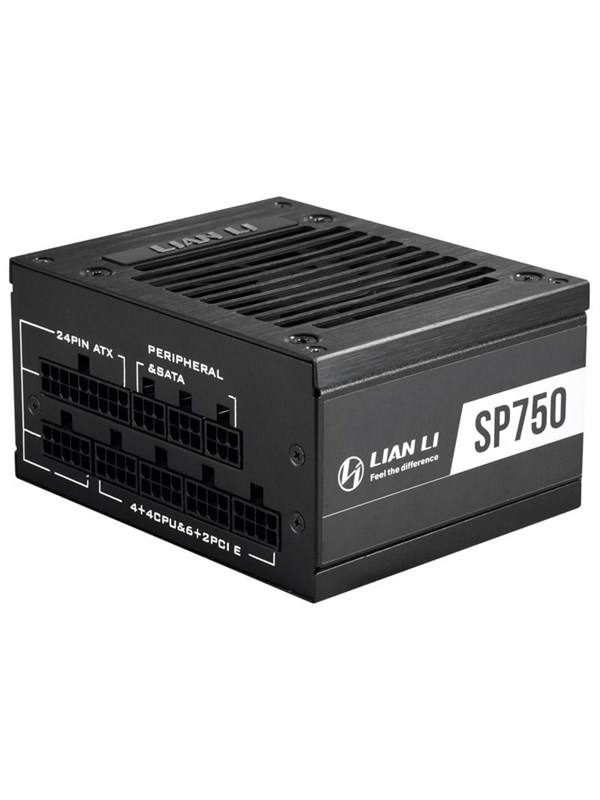 Lian Li SP750 SFX Gold - Black Strømforsyning - 750 Watt - 92 mm - ATX - 80 Plus Gold certified Stroemforsyning