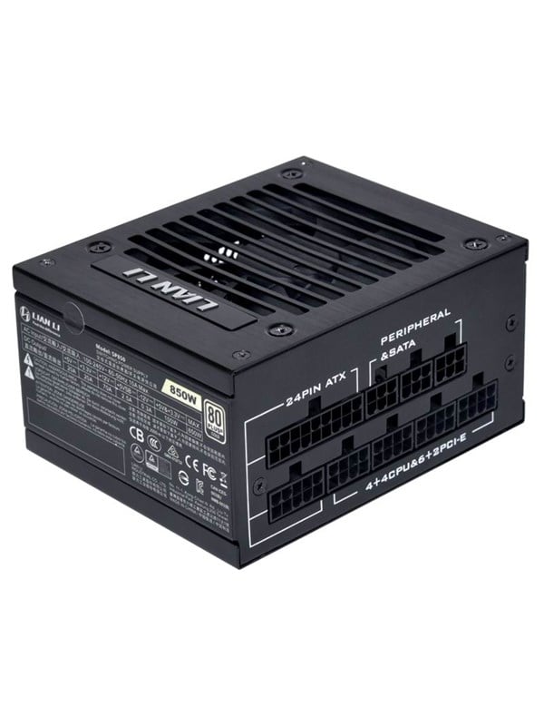 Lian Li SP850 SFX Gold - Black Strømforsyning - 850 Watt - 92 mm - ATX - 80 Plus Gold certified Stroemforsyning