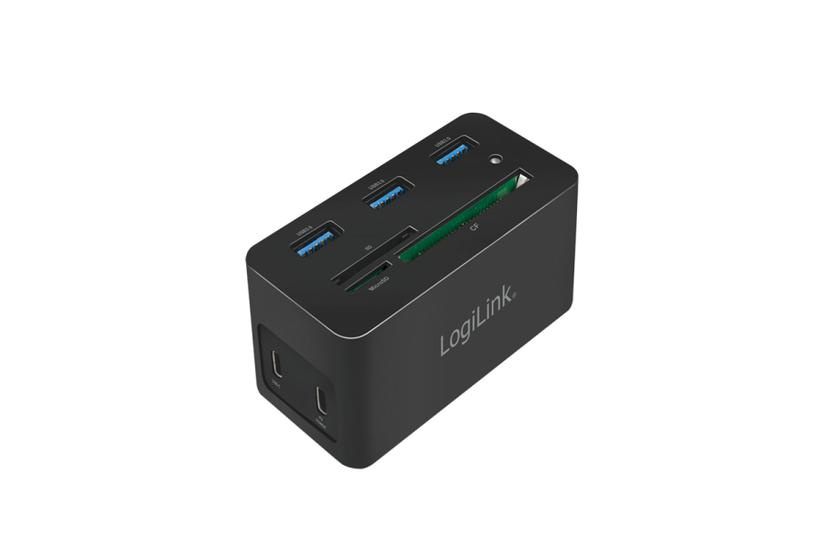 LogiLink UA0370 dockingstation Ledningsført USB 3.2 Gen 1 (3.1 Gen 1) Type-C Sort PC