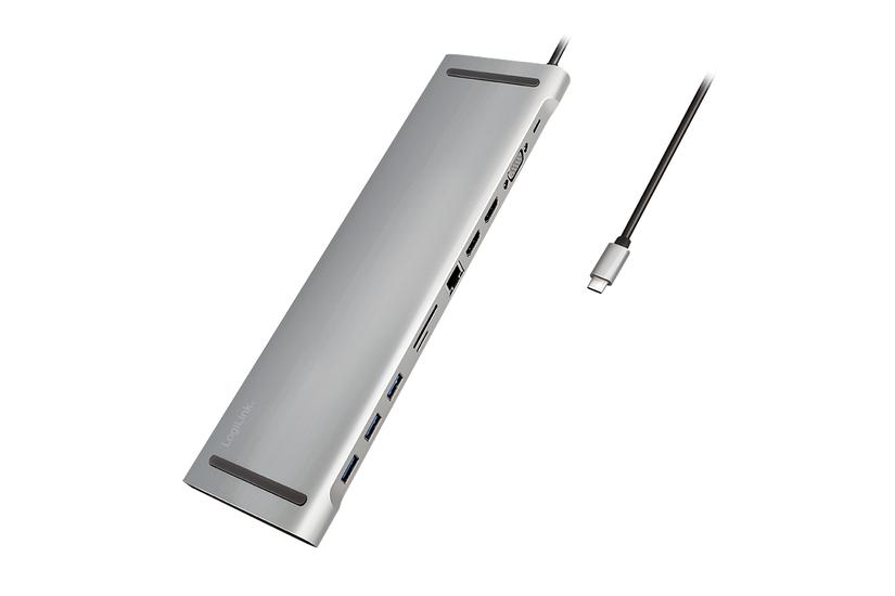 LogiLink UA0373 dockingstation Ledningsført USB 3.2 Gen 1 (3.1 Gen 1) Type-C Aluminium PC