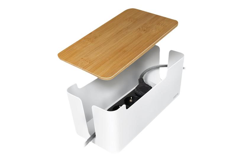 LogiLink - kabelorganisator - med bambuslåg Hus og have > El og belysning > Elartikler > Kabler og ledninger > Tilbehør til kabler og ledninger