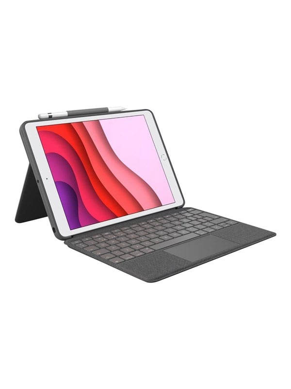 Logitech Combo Touch for iPad 10.9" (10th gen) - Oxford Grey - US - Tastatur & Folio sæt - Amerikansk engelsk - Grå Tastatur