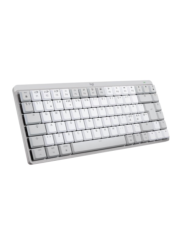 Logitech MX Mechanical Mini for Mac - Minimalist Wireless Illuminated Performance Keyboard Pale Grey - US - Tastatur - Amerikansk engelsk - Grå Tastatur