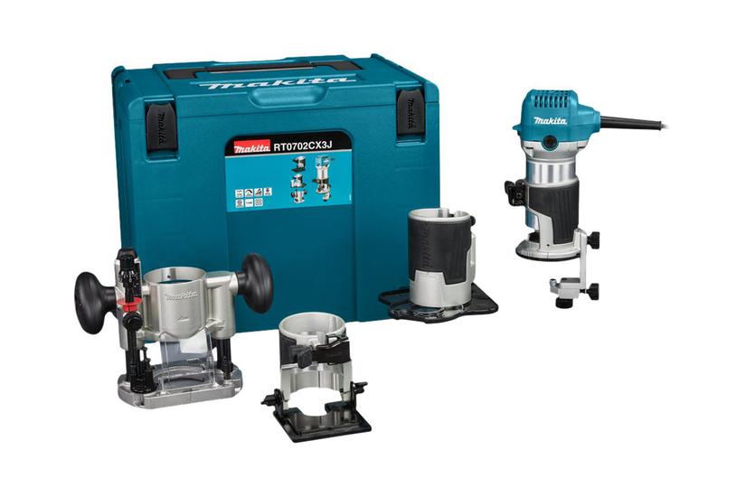 Makita RT0702CX3J - pyntrouter - 710 W Hus og have > Værktøj > Elværktøj > Fræser > Overfræsere