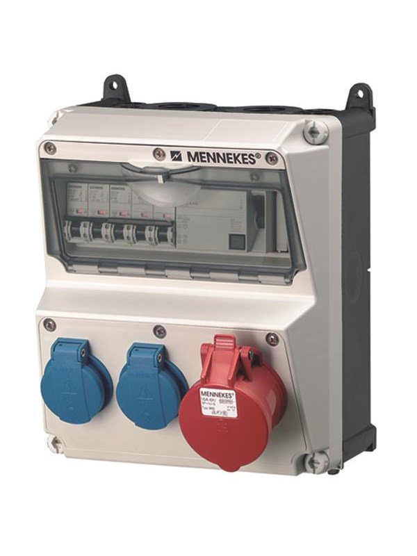 Mennekes AMAXX tavle schuko 5 polet 16Aol IP44 Forlaengerledninger