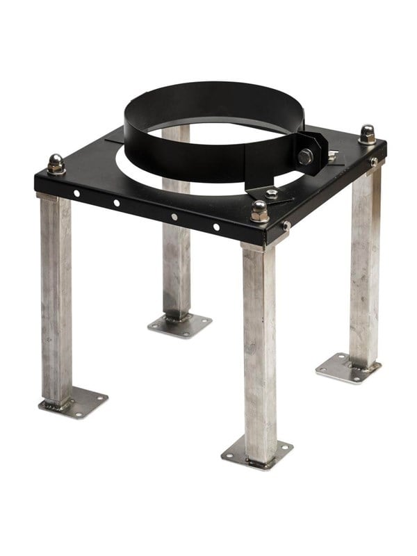 Metalbestos Wood 130 mm gulvbæring justerbar 325-540 mm Kedler og skorstene