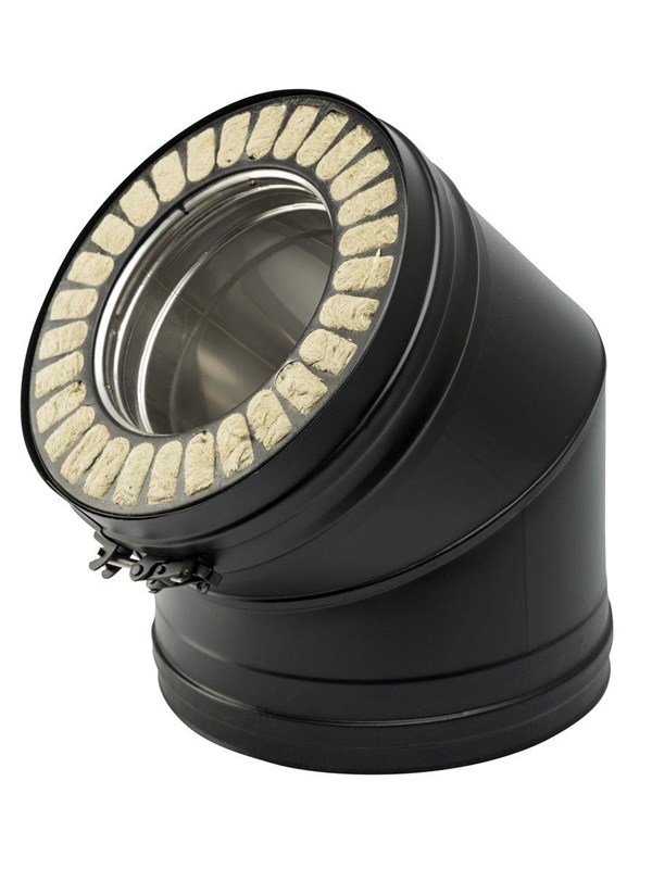 Metalbestos Wood 150 mm vinkel 45° Kedler og skorstene