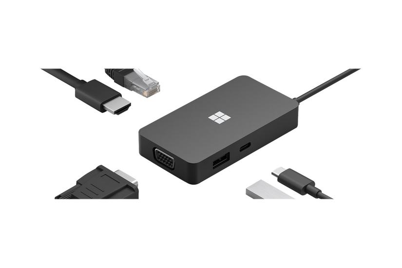 Microsoft USB-C Travel Hub - dockingstation - USB-C - VGA