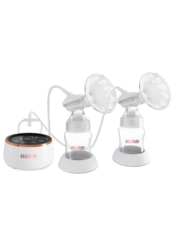 NENO Brystpumpe Bella Twin Moon Hvid Baby Udstyr