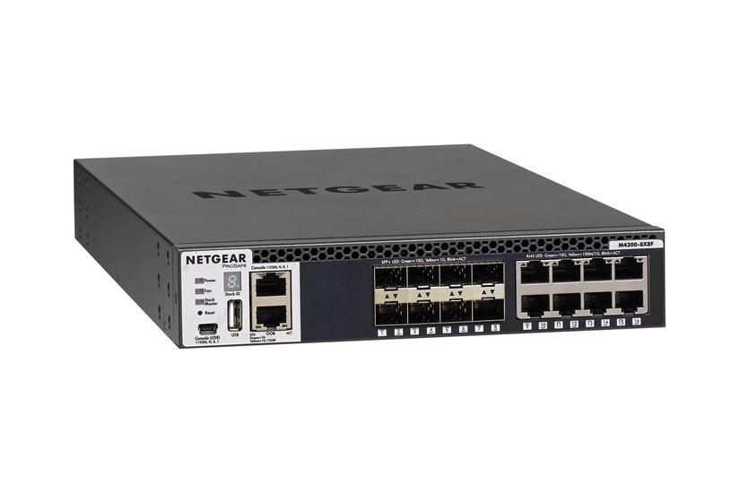 NETGEAR M4300-8X8F - switch - 16 porte - Administreret - monterbar på stativ IT og elektronik > Netværk > Hubs og switches