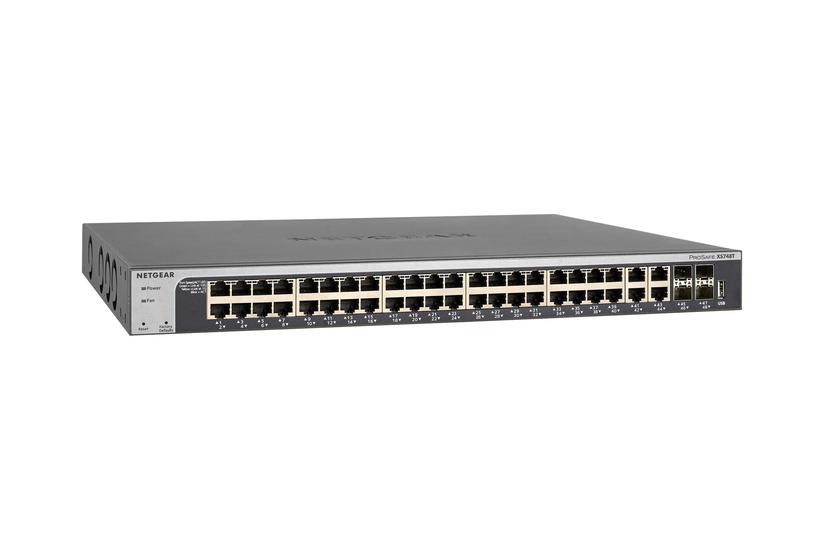 NETGEAR Smart XS748T - switch - 48 porte - smart - monterbar på stativ IT og elektronik > Netværk > Hubs og switches