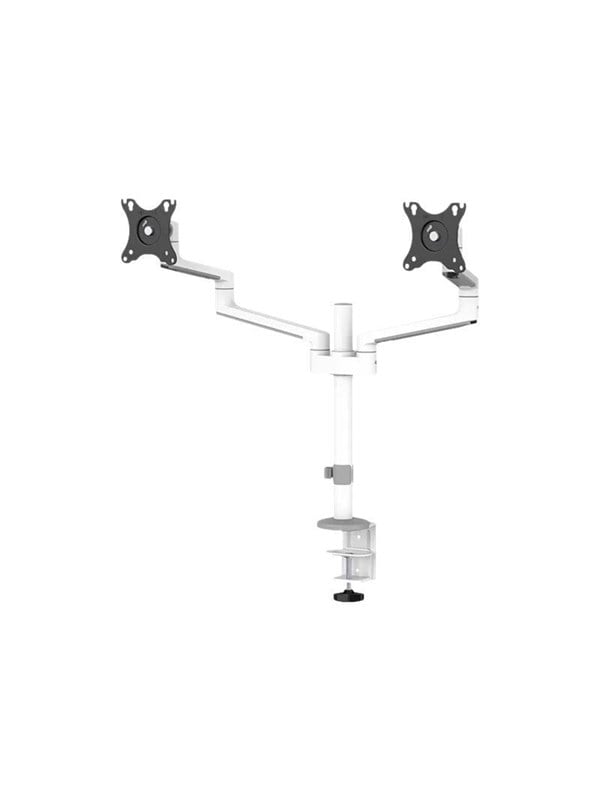 Neomounts DS60-425WH2 mounting kit - full-motion - for 2 monitors - white Skaermholder