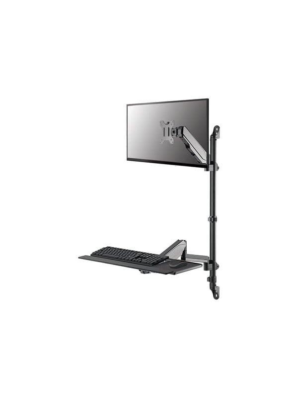 Neomounts WL90-325BL1 mounting kit - sit-stand workstation - for LCD display / keyboard / mouse - black Skaermholder