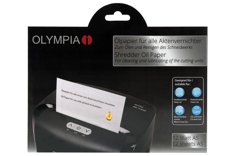 OLYMPIA smøringsark til makulator Kontor > Kontormaskiner > Makulator > Tilbehør til makulator