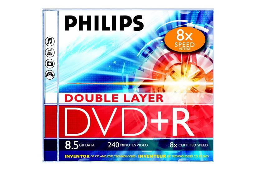 Philips DR8S8J05C - DVD+R DL x 5 - 8.5 GB - lagringsmedie IT og elektronik > Hardware > Lagring og backup > Lagringsmedier > DVD Medier